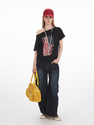 Liber Summer Women's 3D, Three-dimensional pattern Religious Nationality T-shirts