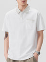 Color-blocked Leisure Polo Shirt