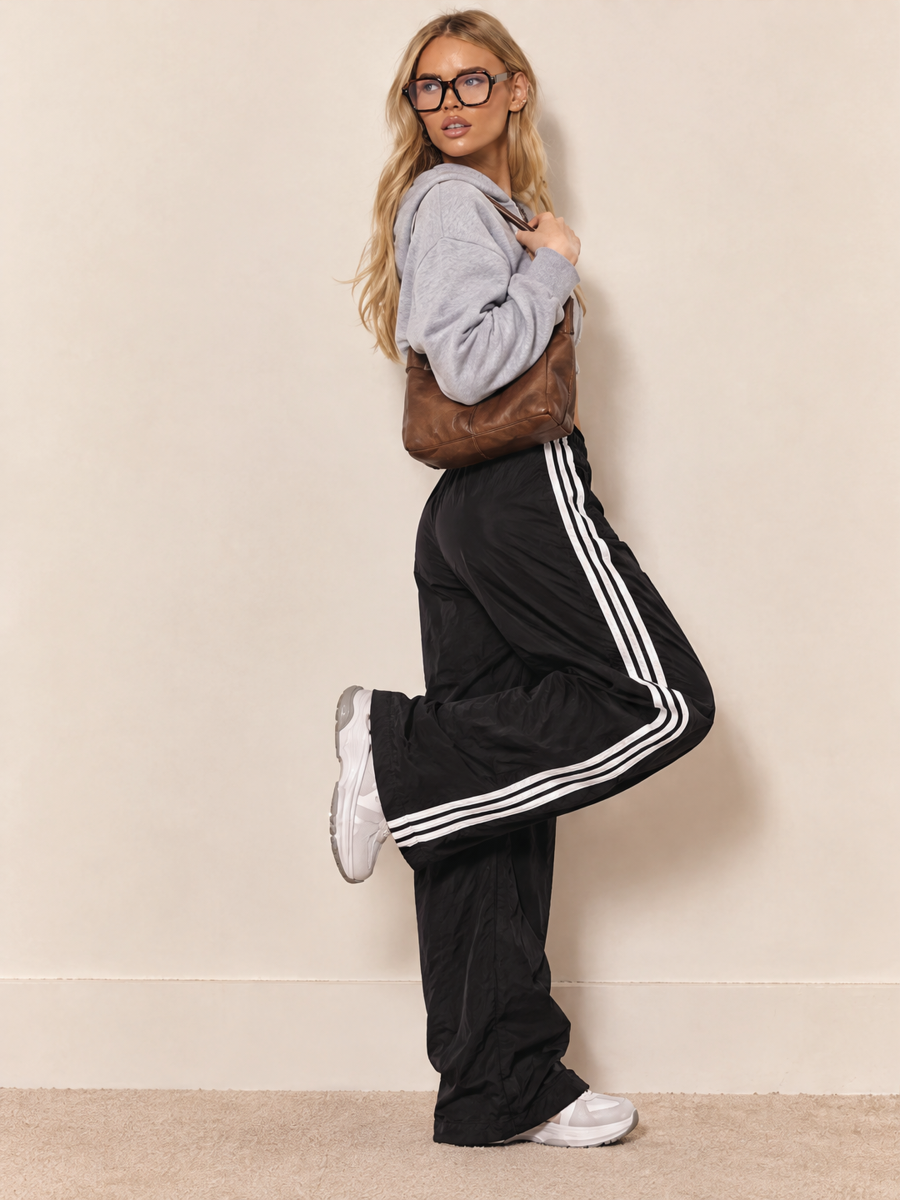 Casual Loose Striped Wide-leg Sweatpants