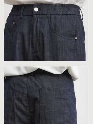 Simple Business Loose-fit Pants