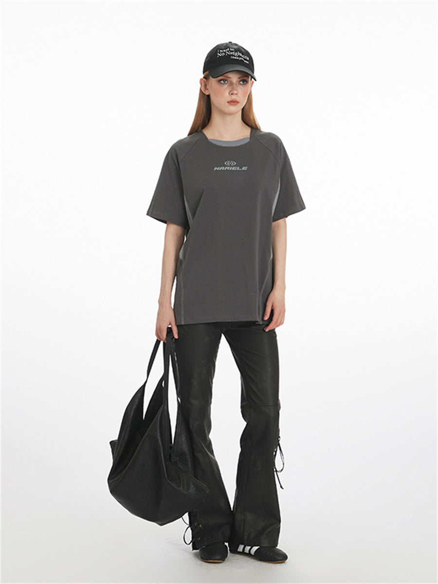 Liber Summer Women's Printed Letter T-shirts