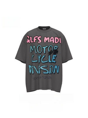 T-shirts à lettres graffiti