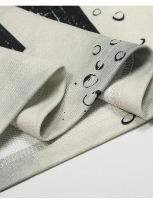 Liber Autumn Neutral wear Printed Gradient T-shirts