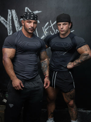YOUNGAL Fitness Sports Quick-drying Breathable Tight T-shirts