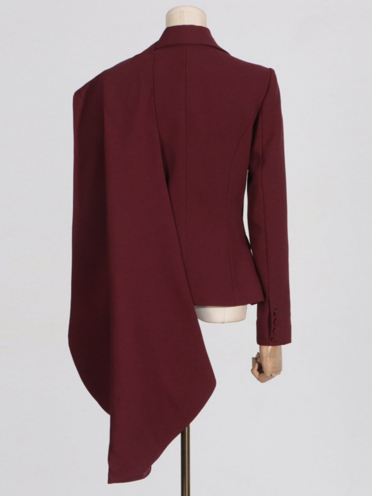 Shawl Splicing Design Pocket Solid Color Blazers