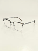 Lunettes argentées transparentes