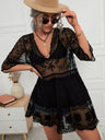 Lace Openwork Sun-protective Beachwear