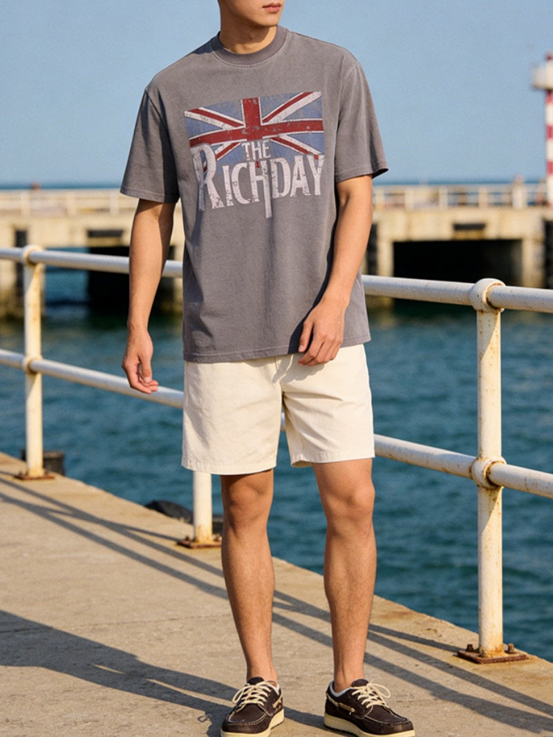 Distressed Retro Printed T-shirts