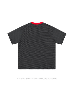 Retro Letter Embroidery Loose-fit T-shirts