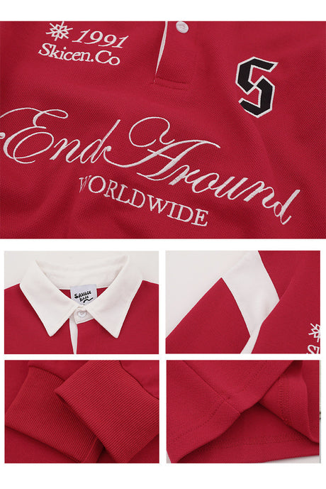 Liber Autumn Men's Letter Polo Shirts