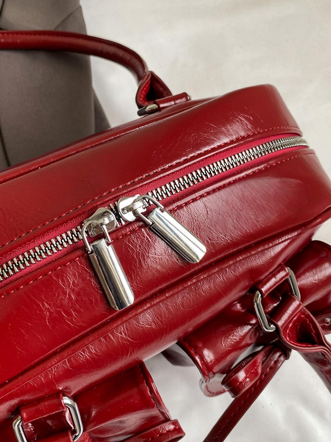 Bow-knot Horizontal Square Zipper Handbag