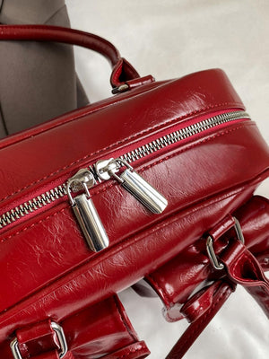 Bow-knot Horizontal Square Zipper Handbag