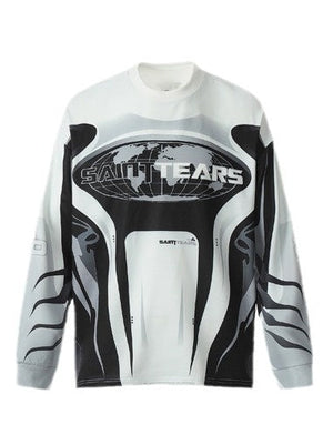 Liber Autumn Neutral wear Printed Letter T-shirts