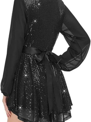 Liber Summer Women's Sequins Mini&Short Dresses