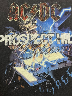 Rock Music Personality Washing Water Printed Long-sleeved T-shirt