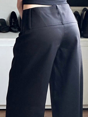 Y2K Low-rise Pocket Suit Trousers Pants
