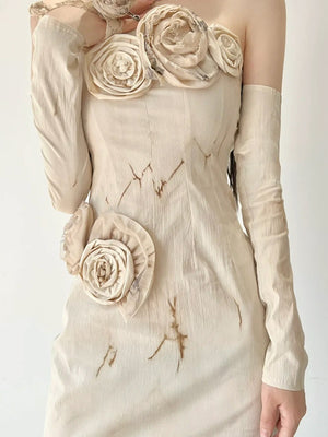 Off-the-shoulder Tulip Bodycon Skirt
