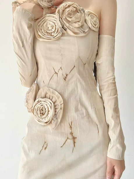 Off-the-shoulder Tulip Bodycon Skirt