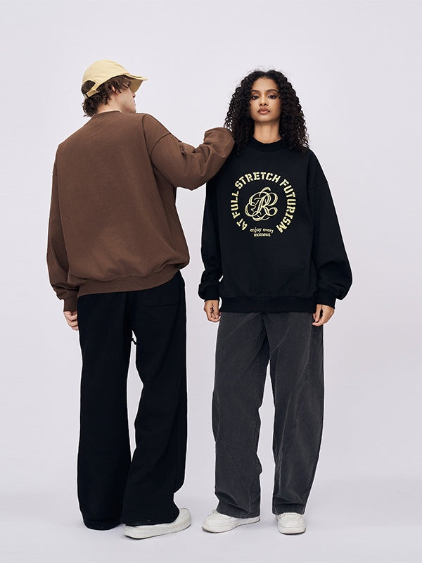 Liber Autumn Neutral wear Printed English Sweatshirts&Hoodies