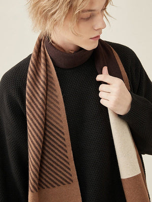 Écharpes à rayures à carreaux