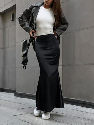 Fishtail skirt zipper Tight skirt