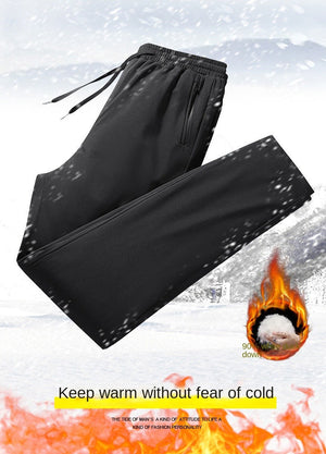 Pantalon en duvet thermique ajusté