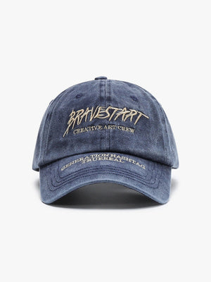 Baseballkappen im Retro-Stil mit gewaschener Buchstabenstickerei