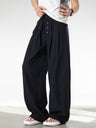 【EXPÉDITION NORMALE】Pantalon ample et droit en imitation coton et lin