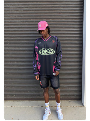 Neutral wear Printed Letter Long-sleeved T-shirt