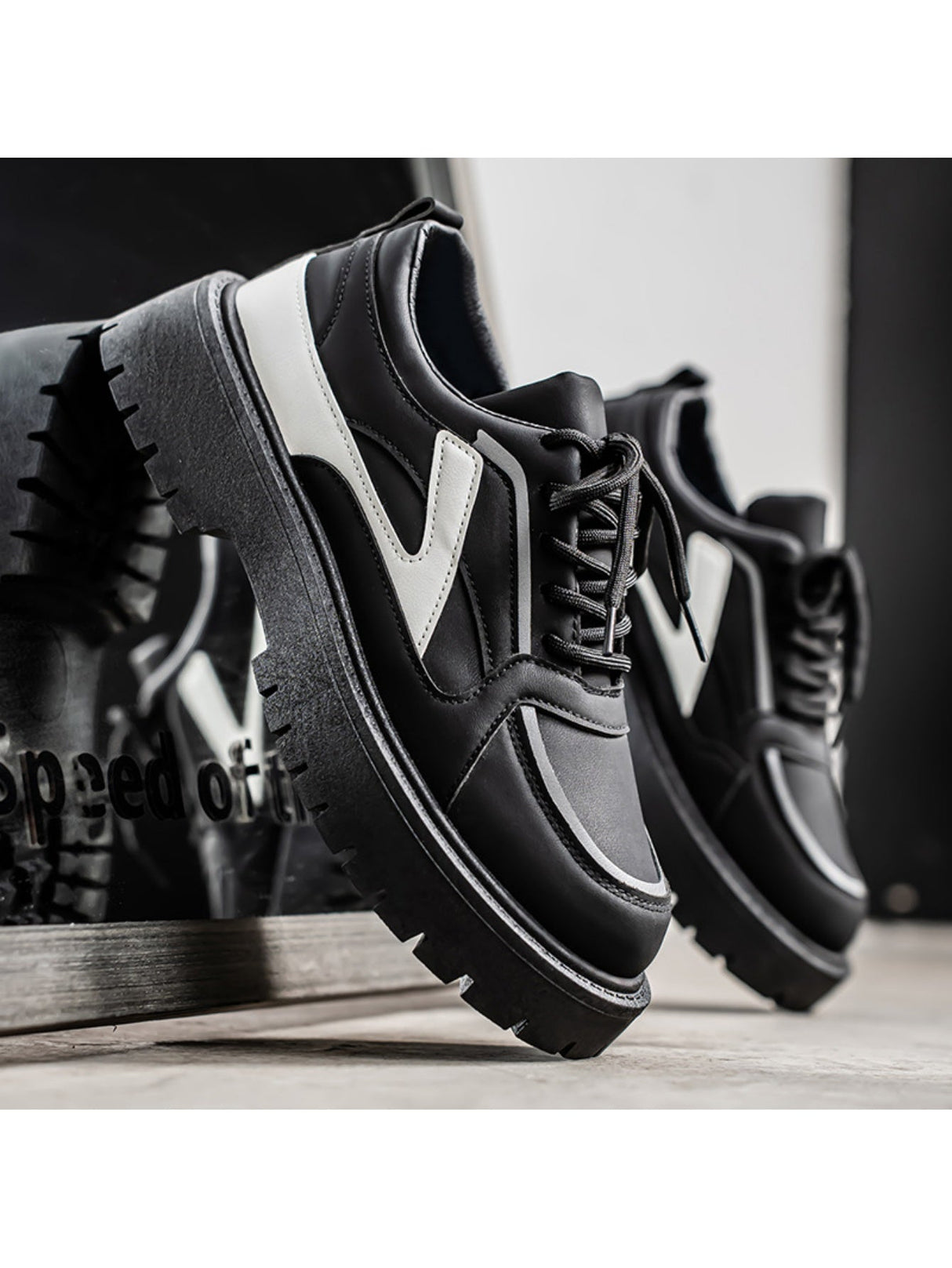 Liber Four Seasons Colorblock Men's Flat Shoes