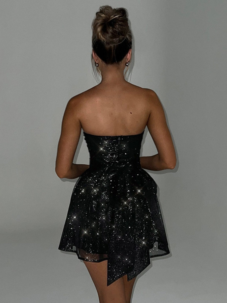 Liber Summer Women's Backless Solid Color Mini&Short Dresses