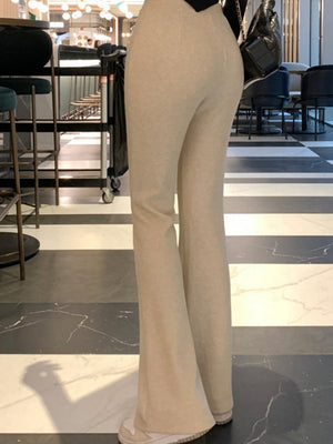 Sexy Cropped Knit Casual Pants