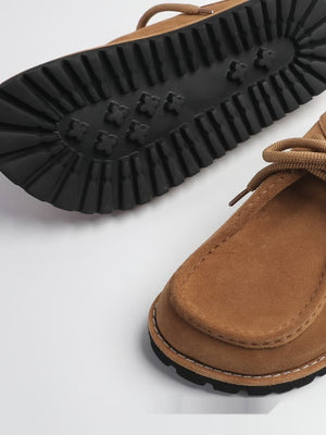 "Wilderness" Series Lace-up Platform Platform Birkenstock Kangaroo Slippers Genuine Leather Retro Casual Men's And Women's Slippers