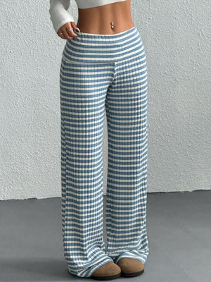Y2K Bow Stripes Color Blocking Sweet Pants