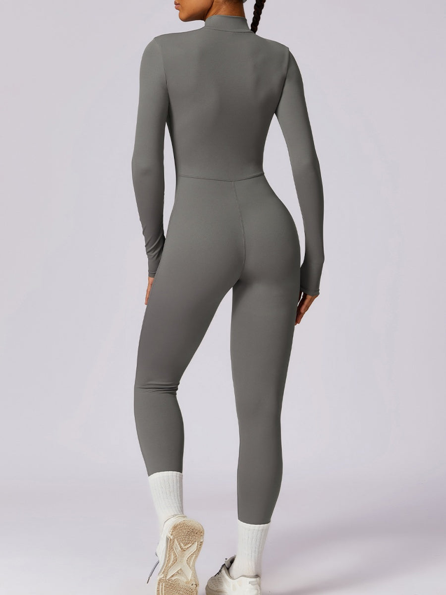 Long-sleeved High Elastic Waist Slimming And Shaping Yoga Fitness Outdoor Jumpsuits/pants