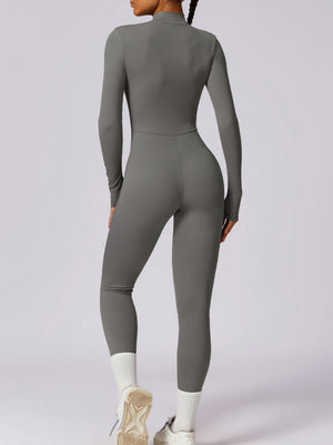 Long-sleeved High Elastic Waist Slimming And Shaping Yoga Fitness Outdoor Jumpsuits/pants