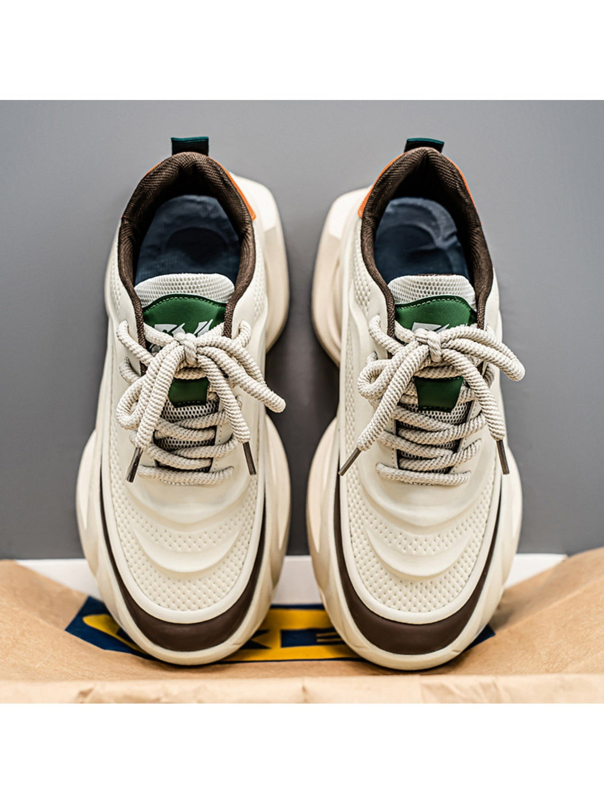 Liber Four Seasons Colorblock Thick-soled Men's Casual Sports Shoes