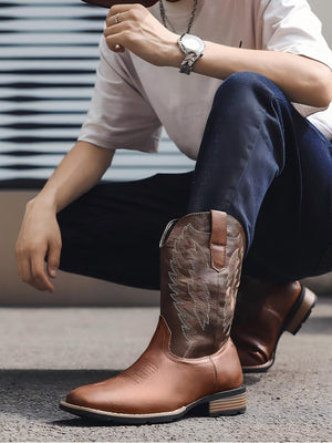 Embroidered Western Boots