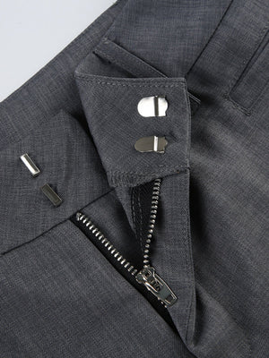 Pleated Low-rise Slightly Flared Hips Pants