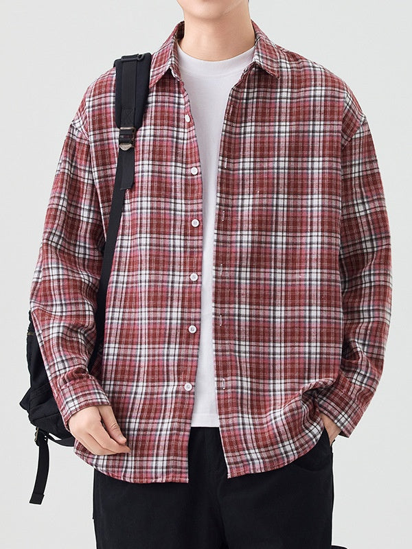 Color Matching Plaid Simplicity Shirts
