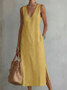 Lace Solid Color Midi Dress