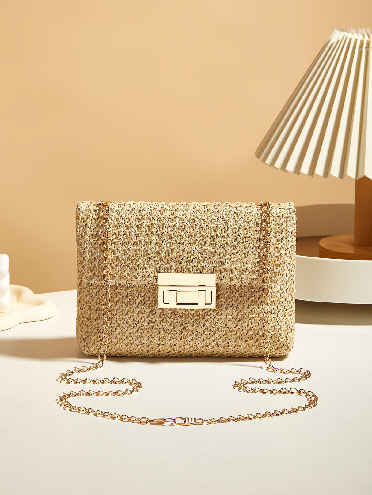Vacation Straw Crossbody Bag