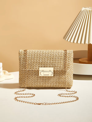 Vacation Straw Crossbody Bag