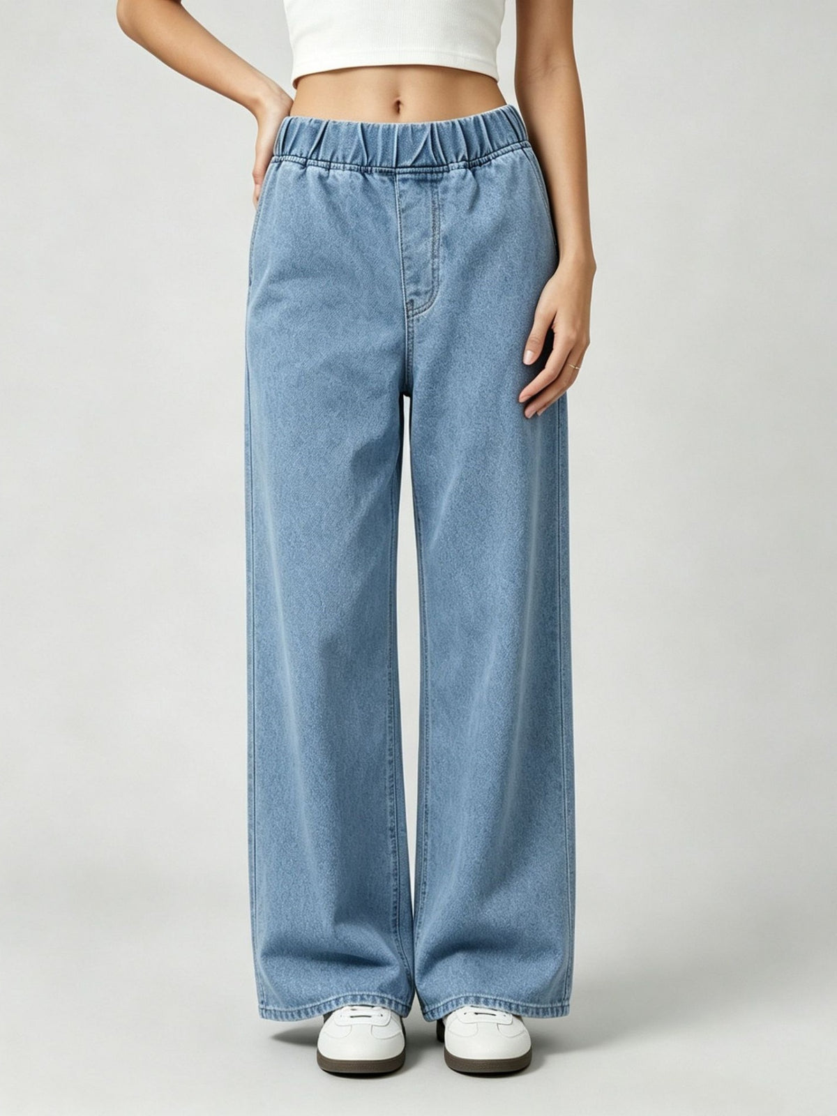 Comfortable And Casual Wide-leg Loose Jeans