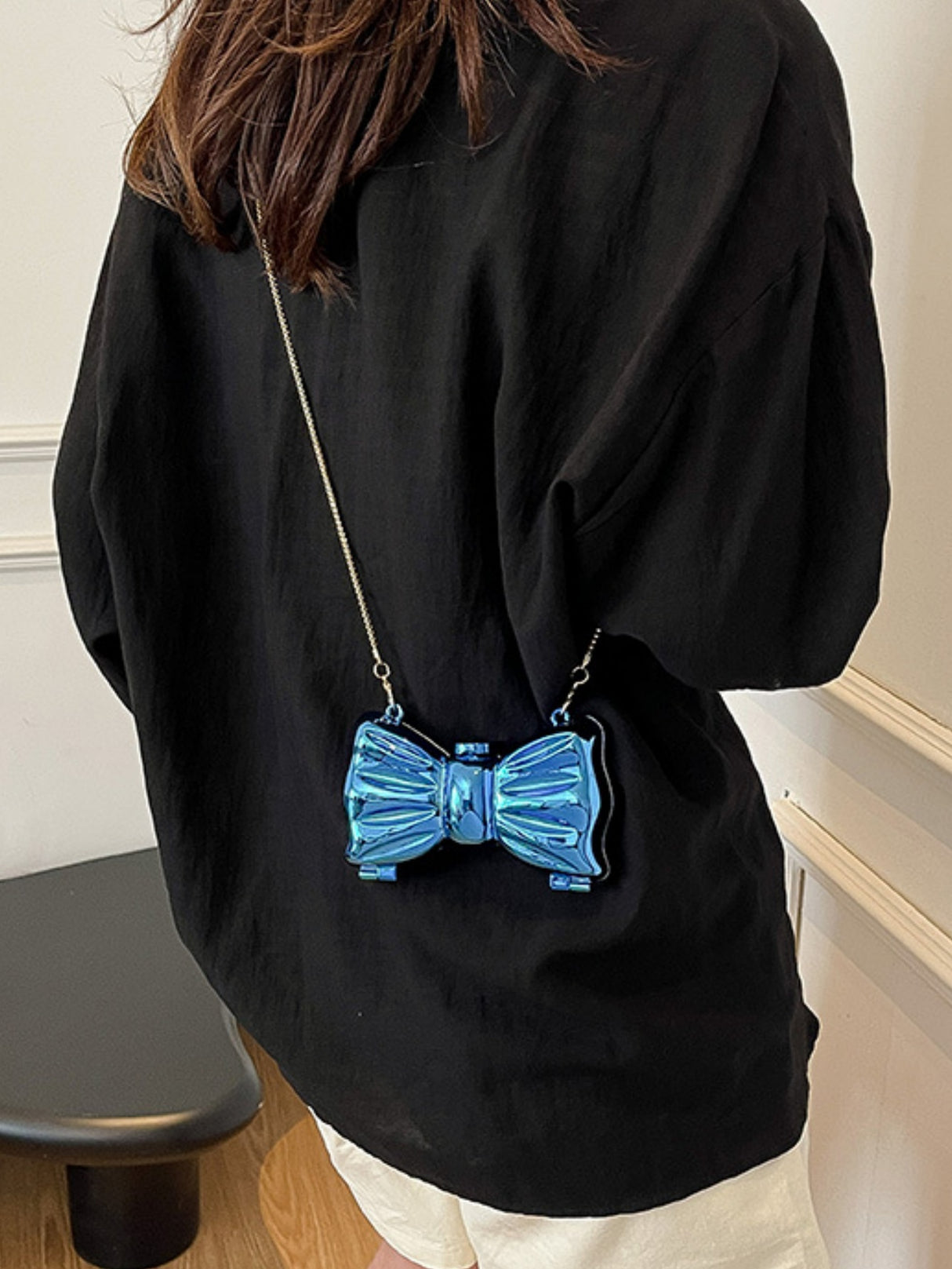Miniature Bow Evening Chain Shoulder/crossbody Bag