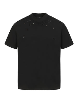 Cleanfit Spine Beading Embroidery T-shirts