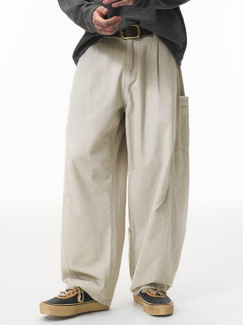 Liber Autumn Neutral wear Solid Color Pants