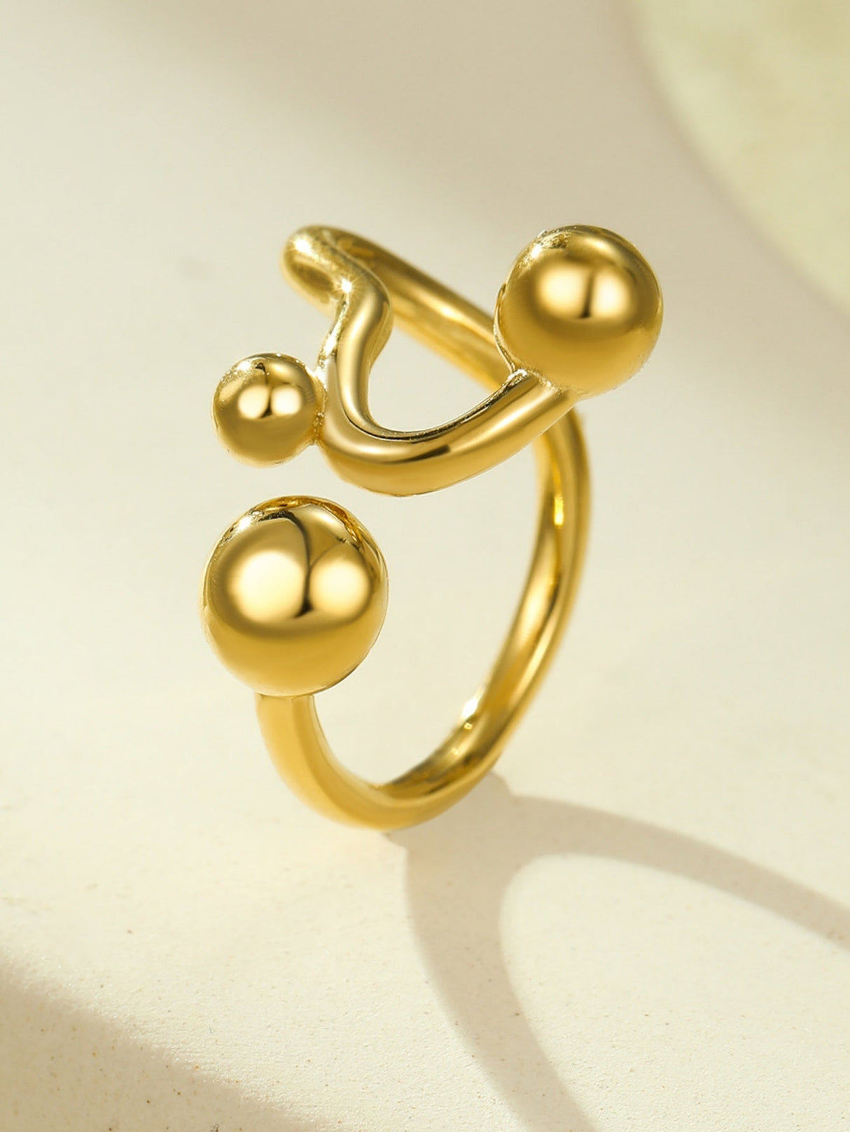 Solid Color Geometric Ring
