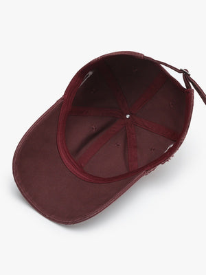 Distressed Letter Embroidery Baseball Caps