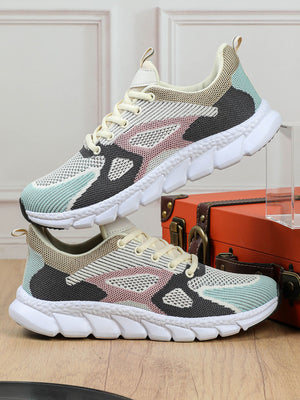 Color-blocked Women's Casual Sneakers